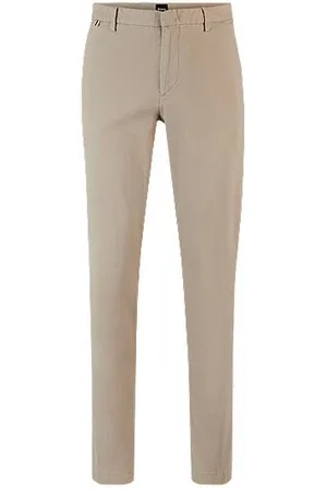 HUGO BOSS Chinos i slank pasform i bomuldsblanding med stræk