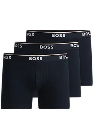 HUGO BOSS Pakke med tre boxer-underbukser i bomuld med stræk med logoer