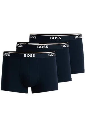 HUGO BOSS Pakke med tre par underbukser i bomuld med stræk og logolinning