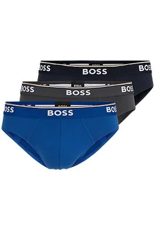 HUGO BOSS Pakke med tre par underbukser i bomuld med stræk med logo-linning