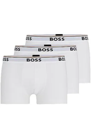 HUGO BOSS Pakke med tre par underbukser i bomuld med stræk og logolinning