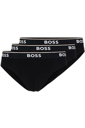 HUGO BOSS Pakke med tre par underbukser i bomuld med stræk med logo-linning