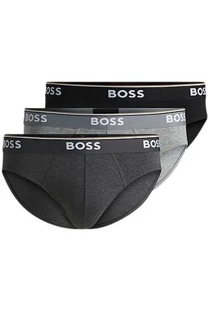 HUGO BOSS Pakke med tre par underbukser i bomuld med stræk med logo-linning