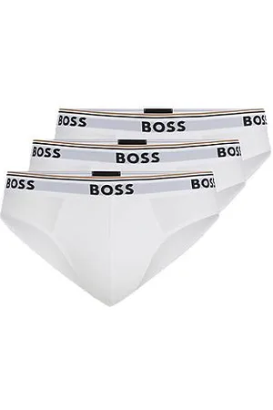 HUGO BOSS Pakke med tre par underbukser i bomuld med stræk med logo-linning