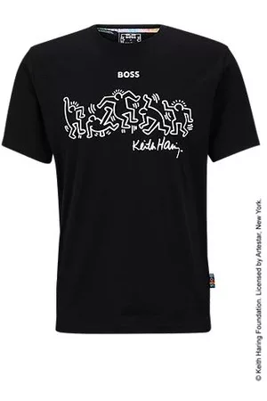 HUGO BOSS Mænd Kortærmede - X Keith Haring T-shirt with special logo artwork