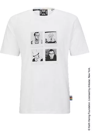 HUGO BOSS Mænd Kortærmede - X Keith Haring T-shirt with photographic artwork