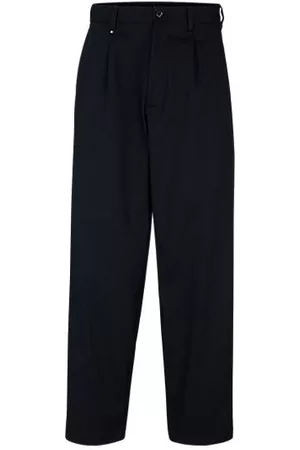 HUGO BOSS Mænd Habitbukser - Relaxed-fit regular-rise trousers in stretch gabardine