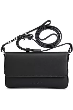 HUGO BOSS Kvinder Mobil Covers - Faux-leather phone holder with logo-trimmed strap