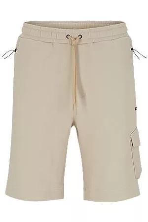 HUGO BOSS Mænd Shorts - Advanced-stretch cotton-blend shorts with zipped pockets