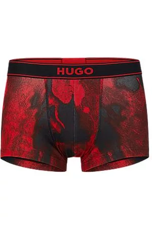 HUGO BOSS Mænd Underbukser - Stretch-cotton regular-rise trunks with seasonal print