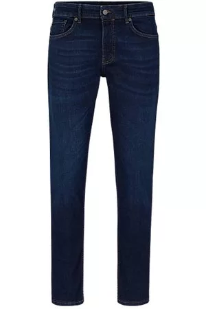HUGO BOSS Mænd Slim jeans - Slim-fit jeans in blue super-stretch denim