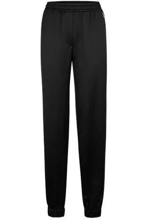 HUGO BOSS Kvinder Habitbukser - Relaxed-fit trousers in soft satin with cuff
