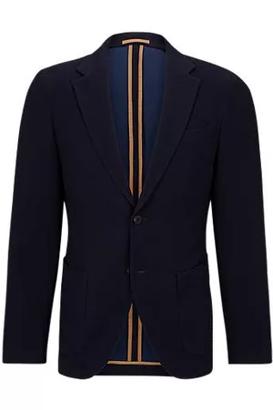 HUGO BOSS Mænd Blazere - Slim-fit jacket in micro-patterned virgin wool