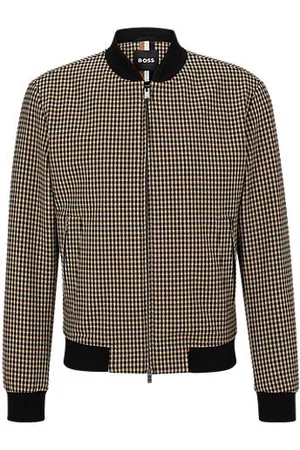 HUGO BOSS Mænd Blazere - Slim-fit jacket in checked stretch material