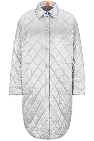 HUGO BOSS Kvinder Outdoorjakker - Reversible padded jacket with denim and silver effects