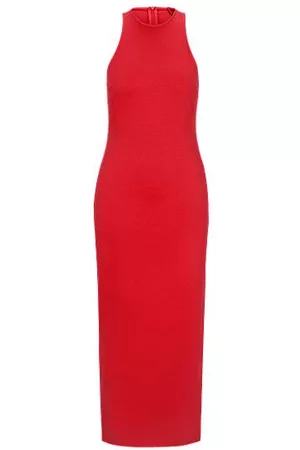 HUGO BOSS Kvinder Casual kjoler - Racer-back sleeveless dress in stretch jersey