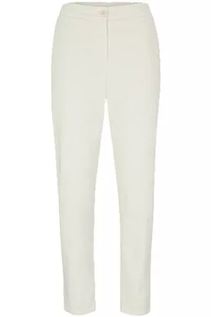 HUGO BOSS Kvinder Habitbukser - Trousers in organic-cotton-blend twill