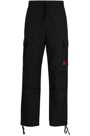 HUGO BOSS Regular fit cargobukser i ripstopbomuld