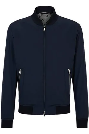 HUGO BOSS Slim fit jakke i performance-jersey med stræk