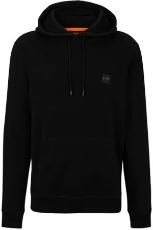 HUGO BOSS Regular fit hættetrøje i bomuldsfrotté med logomærke