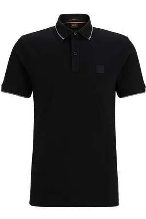 HUGO BOSS Slim fit poloshirt i bomuldspiqué med stræk