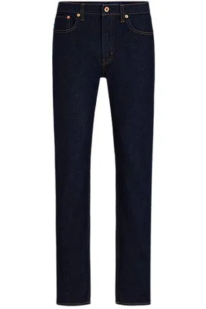 HUGO BOSS Jeans med slim fit i mørkeblå denim med stræk
