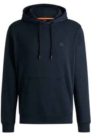 HUGO BOSS Regular fit hættetrøje i bomuldsfrotté med logomærke
