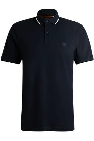 HUGO BOSS Slim fit poloshirt i bomuldspiqué med stræk