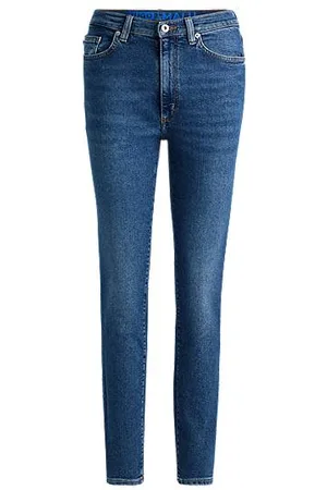 HUGO BOSS Skinny jeans i mellemblå denim med stræk