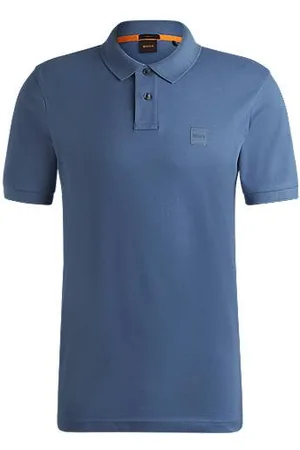 HUGO BOSS Slim fit poloshirt i bomuld med stræk og logomærke