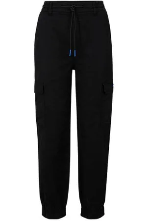 HUGO BOSS Relaxed fit cargobukser i bomuld med stræk