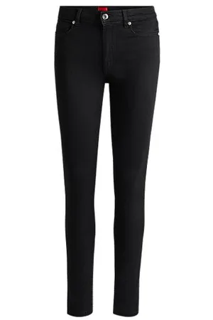HUGO BOSS Jeans med skinny fit i sort denim med stræk