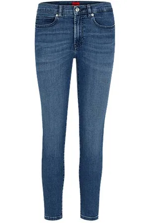 HUGO BOSS Skinny fit jeans i blå denim med ekstra stræk