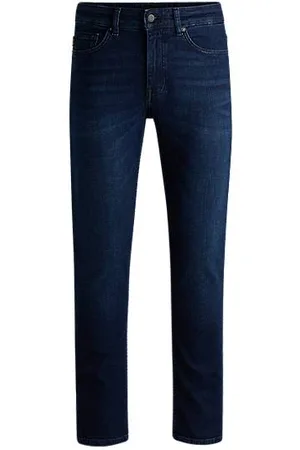 HUGO BOSS Delaware-jeans med slim fit i behagelig blå denim med stræk