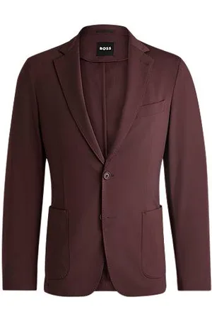 HUGO BOSS Jakke med slim fit i performance-jersey med stræk