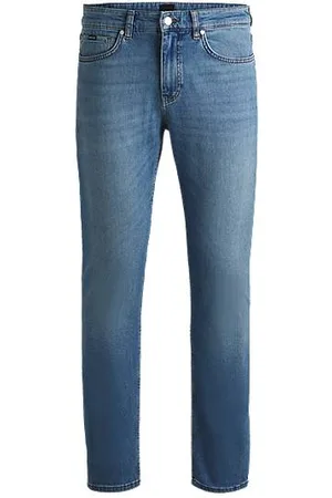 HUGO BOSS Delaware-jeans med slim fit i behagelig blå denim med stræk