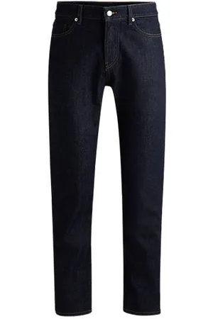 HUGO BOSS Delaware-jeans med slim fit i mørkeblå denim med stræk