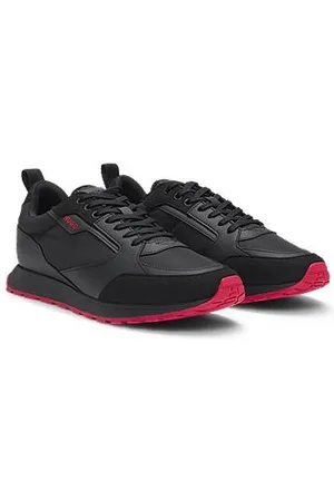 HUGO BOSS Sneakers i blandede materialer og med logodetaljer