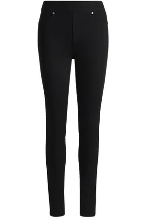 HUGO BOSS Super skinny fit jeggings i sort denim med ekstra stræk