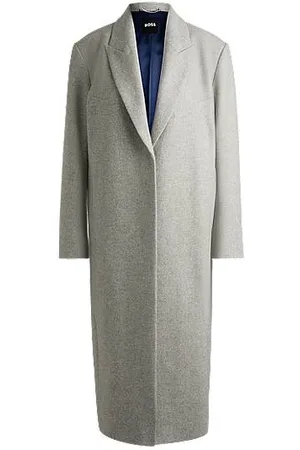 HUGO BOSS Frakke med oversize fit i uldblanding med kashmir