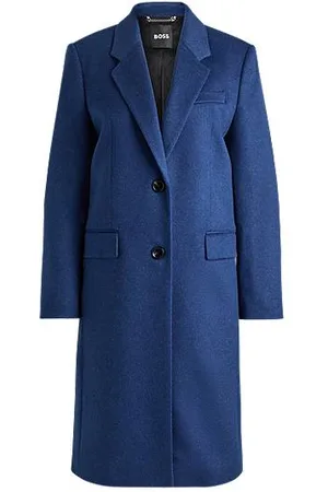 HUGO BOSS Frakke med slim fit i ny uld og kashmir