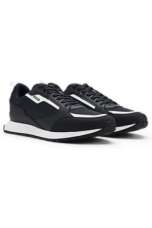 HUGO BOSS Sneakers i blandede materialer og med logodetaljer