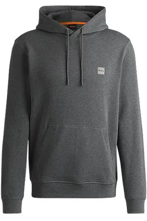 HUGO BOSS Regular fit hættetrøje i bomuldsfrotté med logomærke