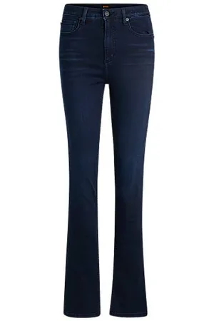 HUGO BOSS Jeans med slim fit og svaj i blå denim med stræk