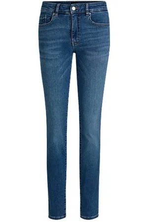 HUGO BOSS Jeans med slim fit og ekstra stræk i klassisk denimblå