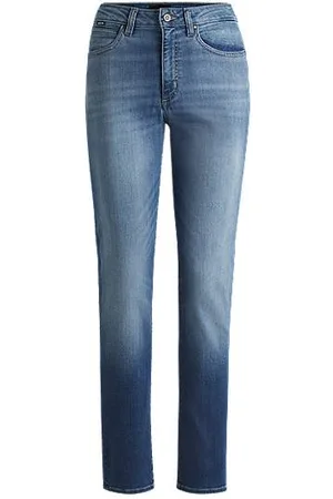 HUGO BOSS Jeans med slim fit i mellemblå denim med stræk