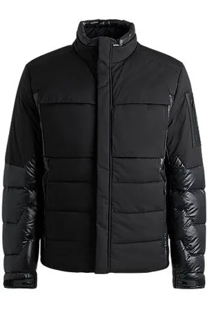 HUGO BOSS Jakke i blandede materialer med dunfyld