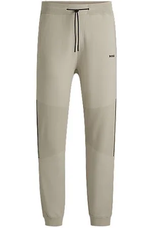 HUGO BOSS Tracksuit-bukser med regular fit, striber og branding