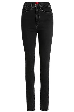 HUGO BOSS Jeans med skinny fit i sort denim med ekstra stræk