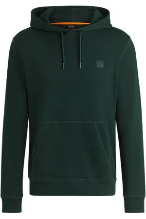 HUGO BOSS Regular fit hættetrøje i bomuldsfrotté med logomærke